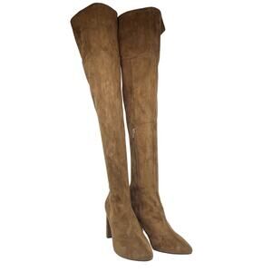 Jeffrey Campbell Women's Parisah-2 Over the Knee Boots Brown Suede Size 10